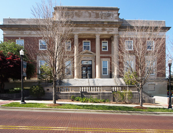 City Hall in Hendersonville, NC. 