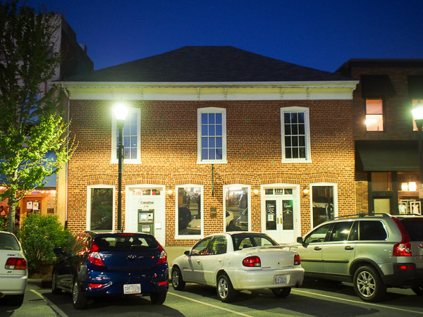 Ripley Shepherd Building built 1845 on 218 North Main Street in Hendersonville, NC. 