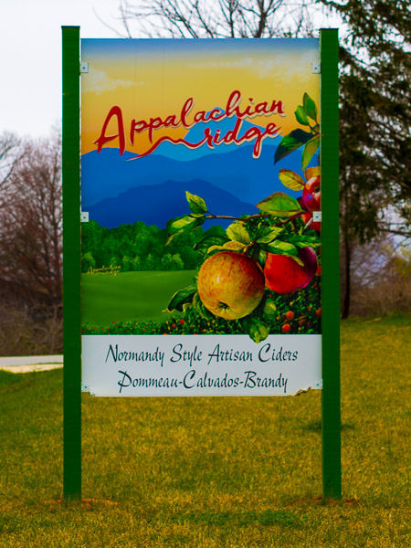 Appalachian Ridge Artisian Cidery. 